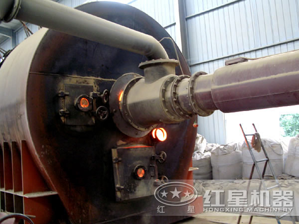 氣燒石灰回轉窯工作現(xiàn)場 氣燒石灰回轉窯工作現(xiàn)場
