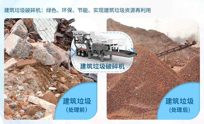 建筑垃圾處理前后對(duì)比